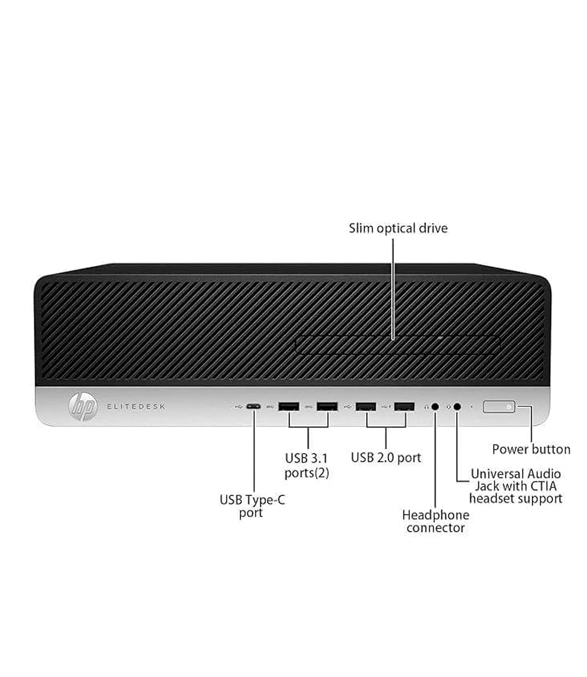 HP EliteDesk 800 G3 Tower PC Computer Intel Core i5 7th Ram 16GB SSD 256GB WiFi USB, Windows 11 Pro + Libre Office (Ricondizionato) - immagine 4