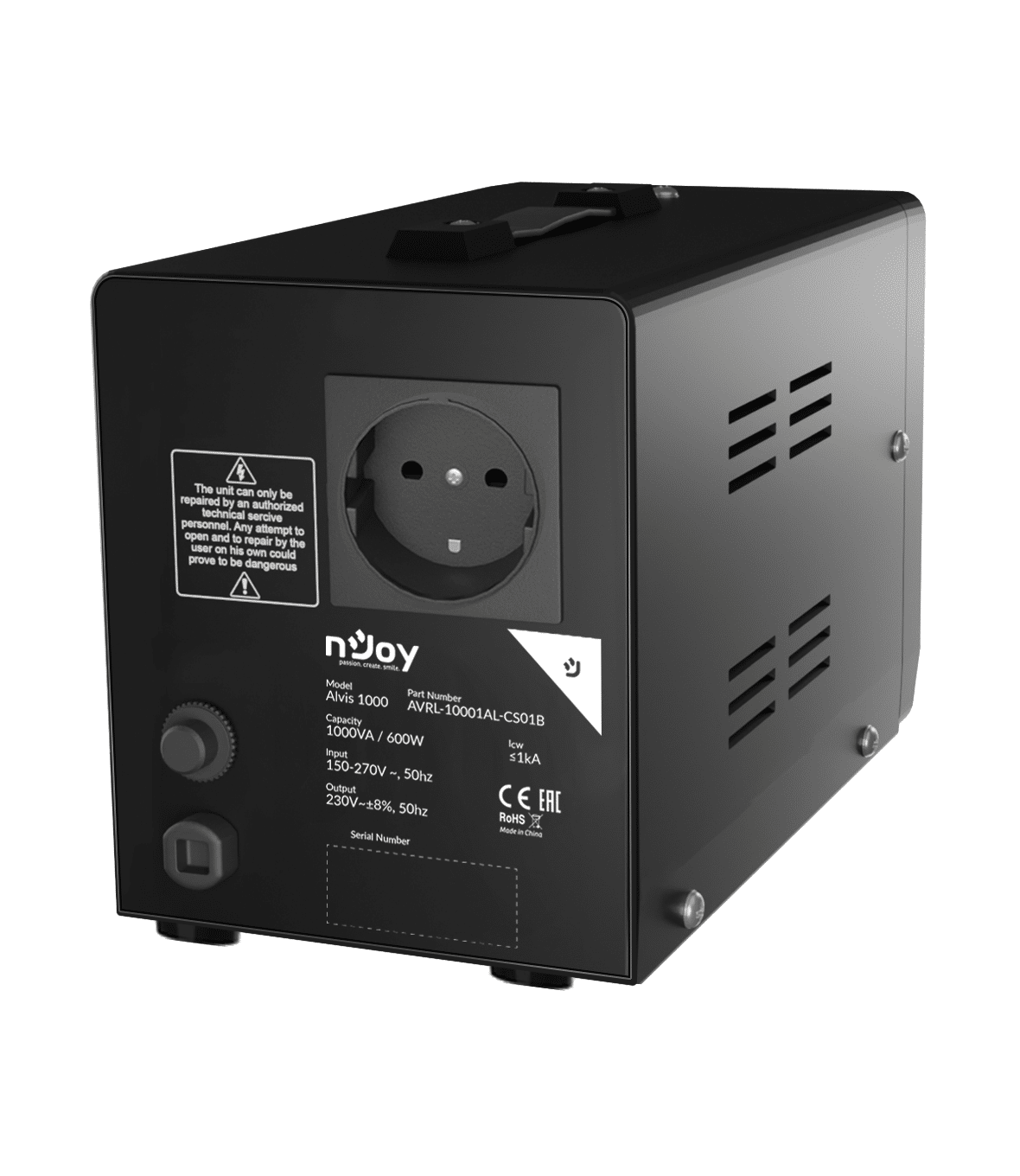 nJoy Alvis 1000VA Stabilizzatore di Tensione AVR 600W - immagine 6