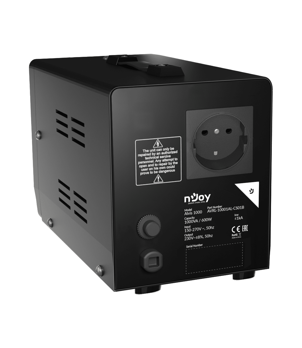 nJoy Alvis 1000VA Stabilizzatore di Tensione AVR 600W - immagine 7