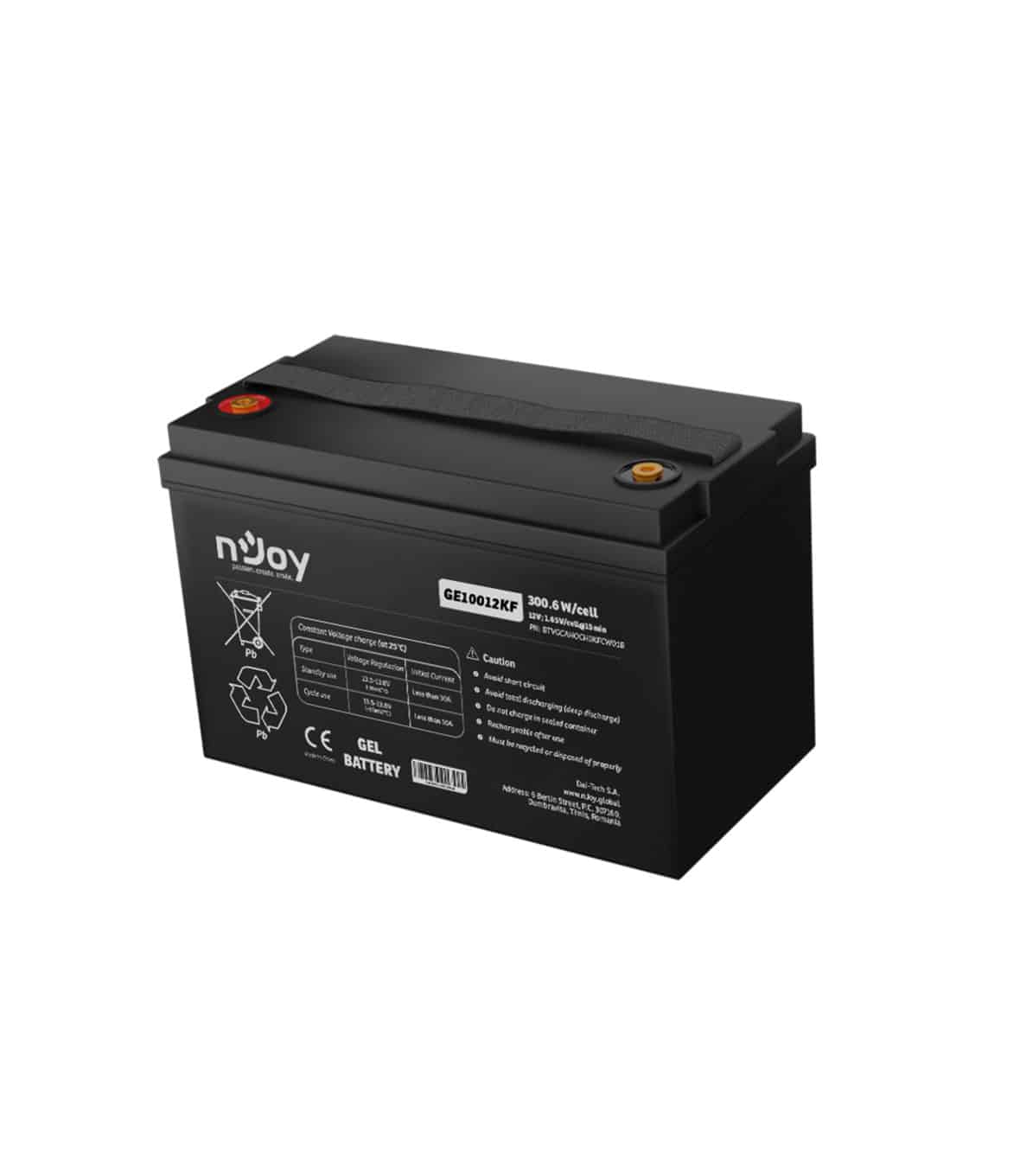 nJoy Batteria GEL 12V 100Ah a Ciclo Profondo - immagine 3