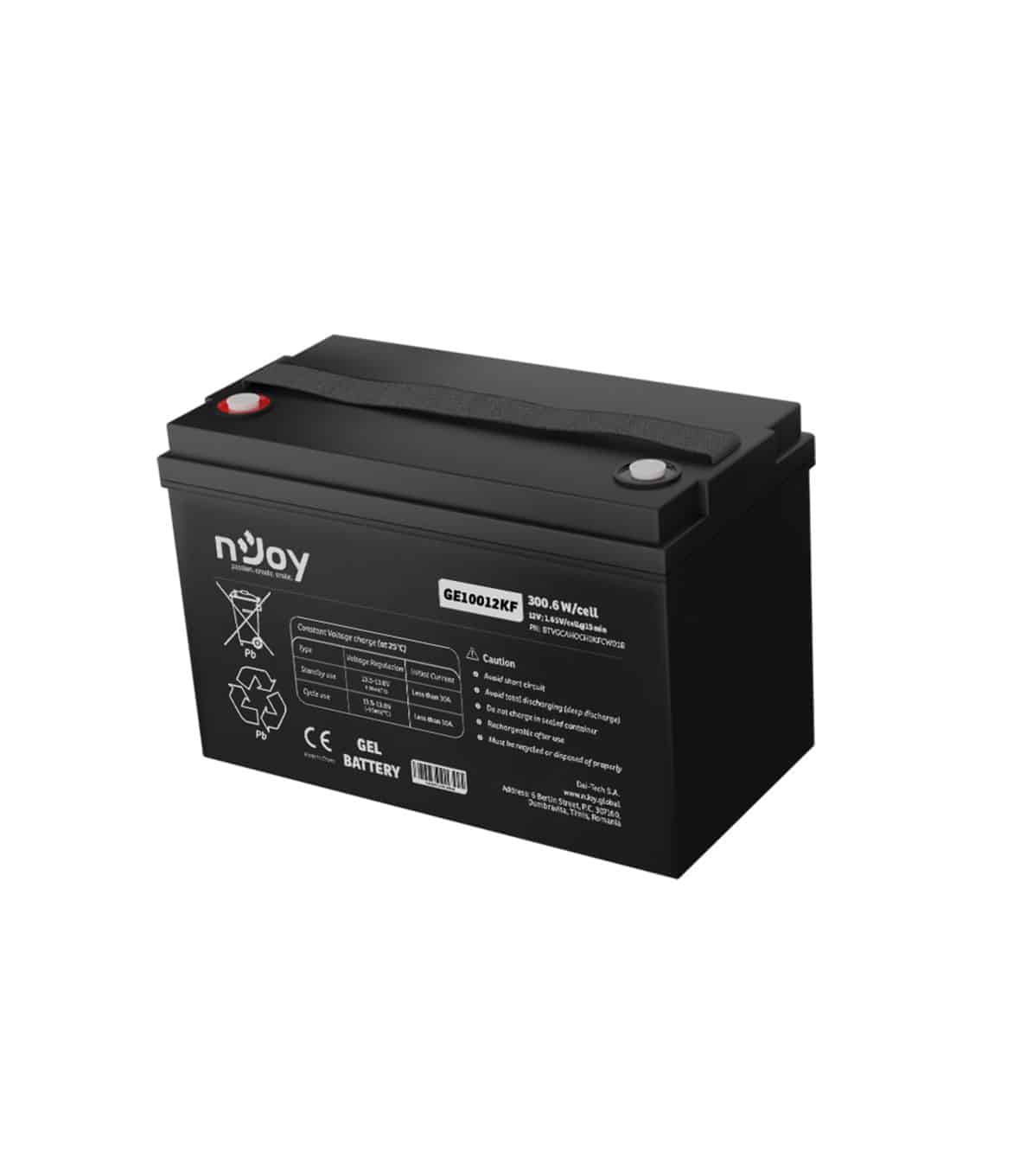 nJoy Batteria GEL 12V 100Ah a Ciclo Profondo - immagine 4