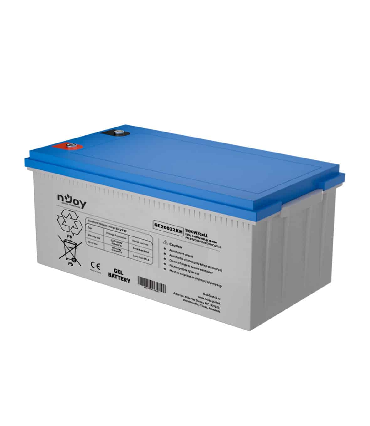 nJoy Batteria Raze 12V 200Ah a Ciclo Profondo - immagine 3