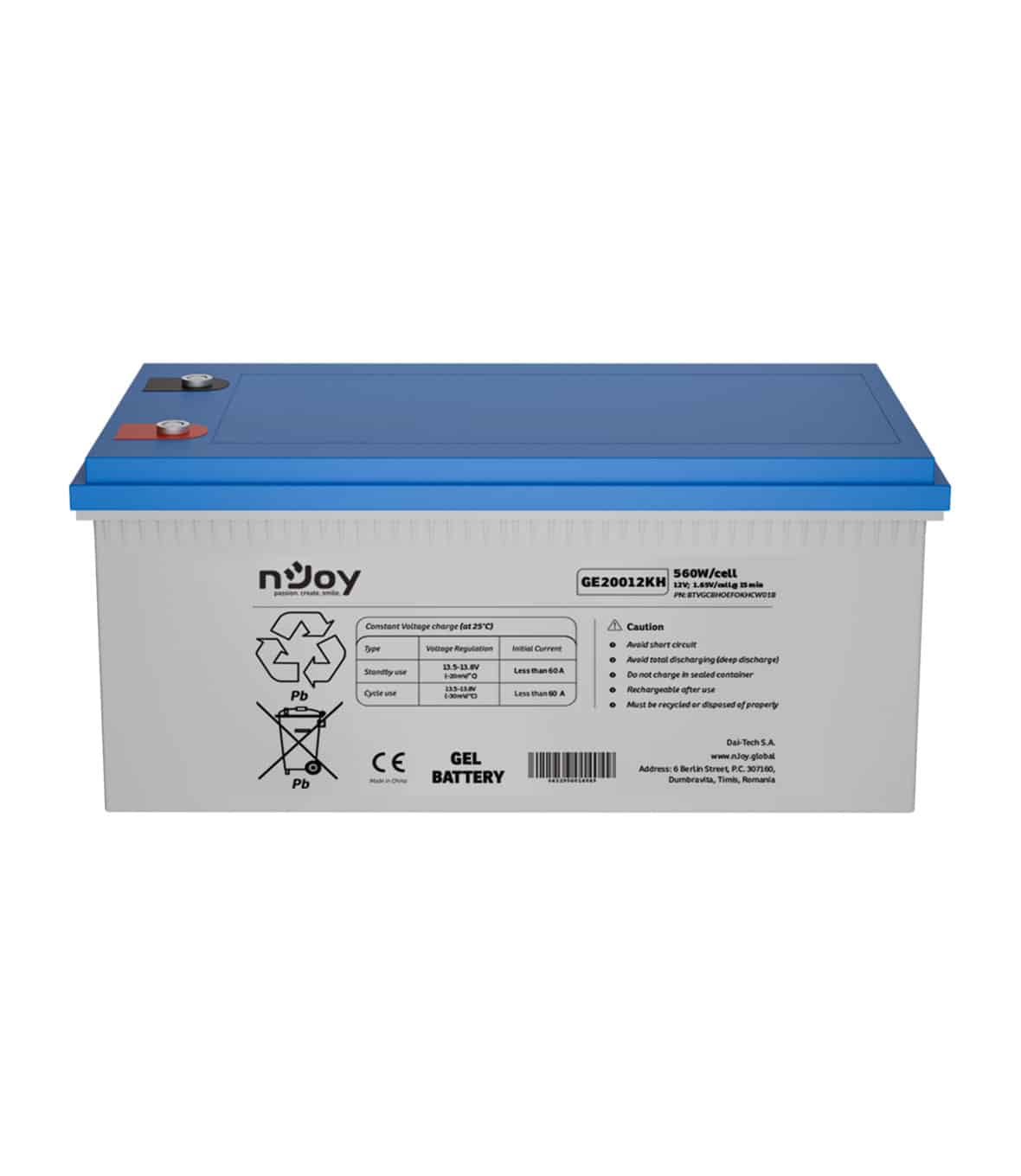nJoy Batteria Raze 12V 200Ah a Ciclo Profondo - immagine 5