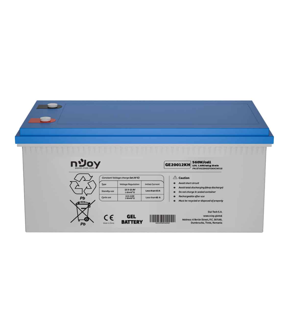 nJoy Batteria Raze 12V 200Ah a Ciclo Profondo - immagine 6