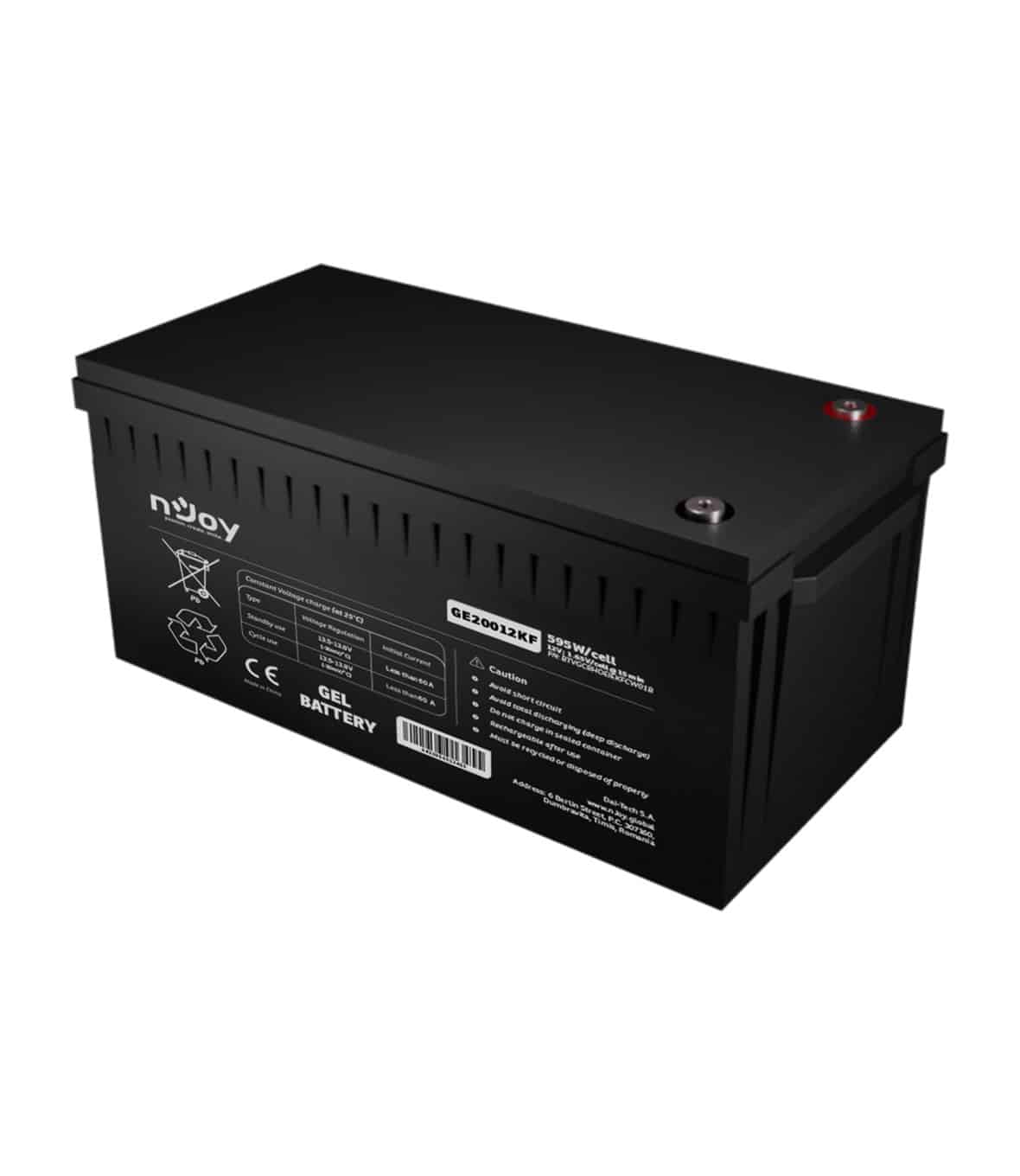 nJoy Batteria GEL 12V 50Ah a Ciclo Profondo - immagine 3