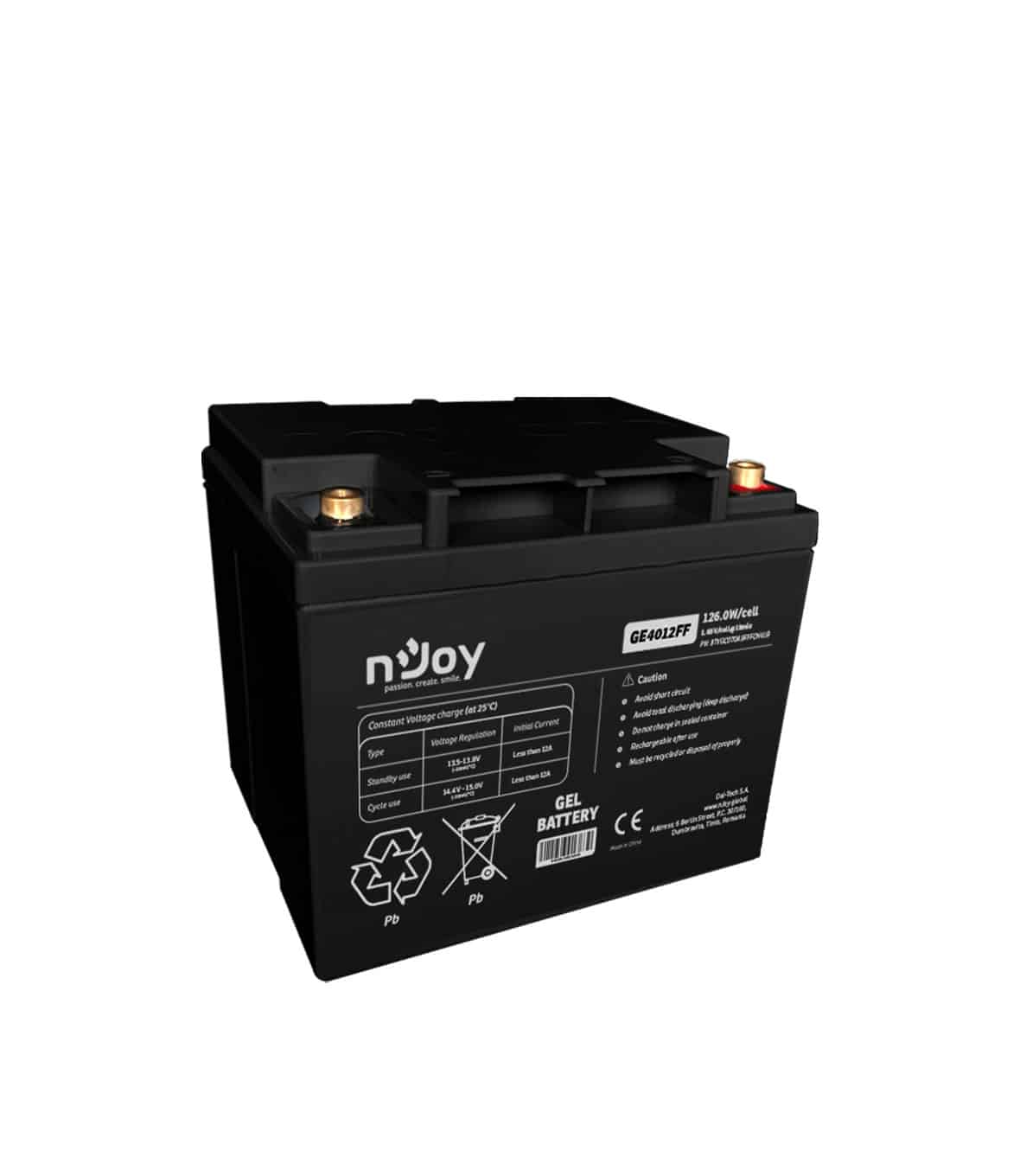 nJoy Batteria GEL 12V 10Ah a Ciclo Profondo - immagine 2