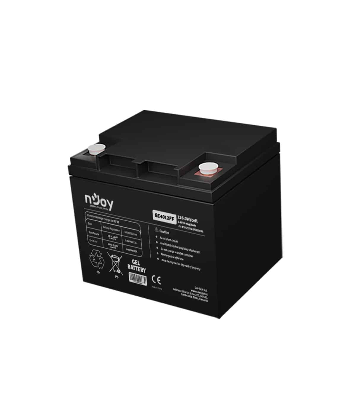 nJoy Batteria GEL 12V 10Ah a Ciclo Profondo - immagine 4