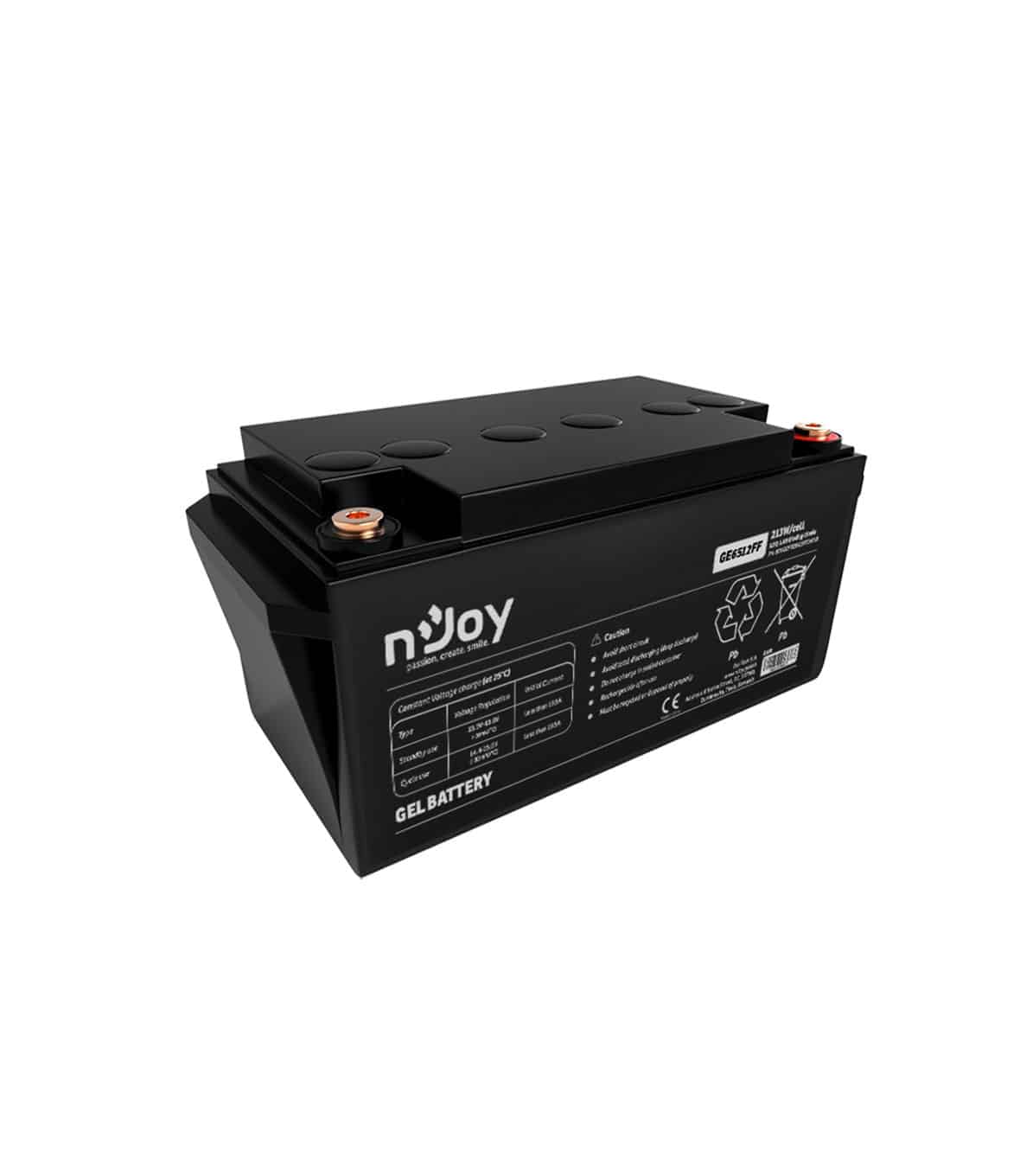 nJoy Batteria GEL 12V 20Ah a Ciclo Profondo - immagine 2