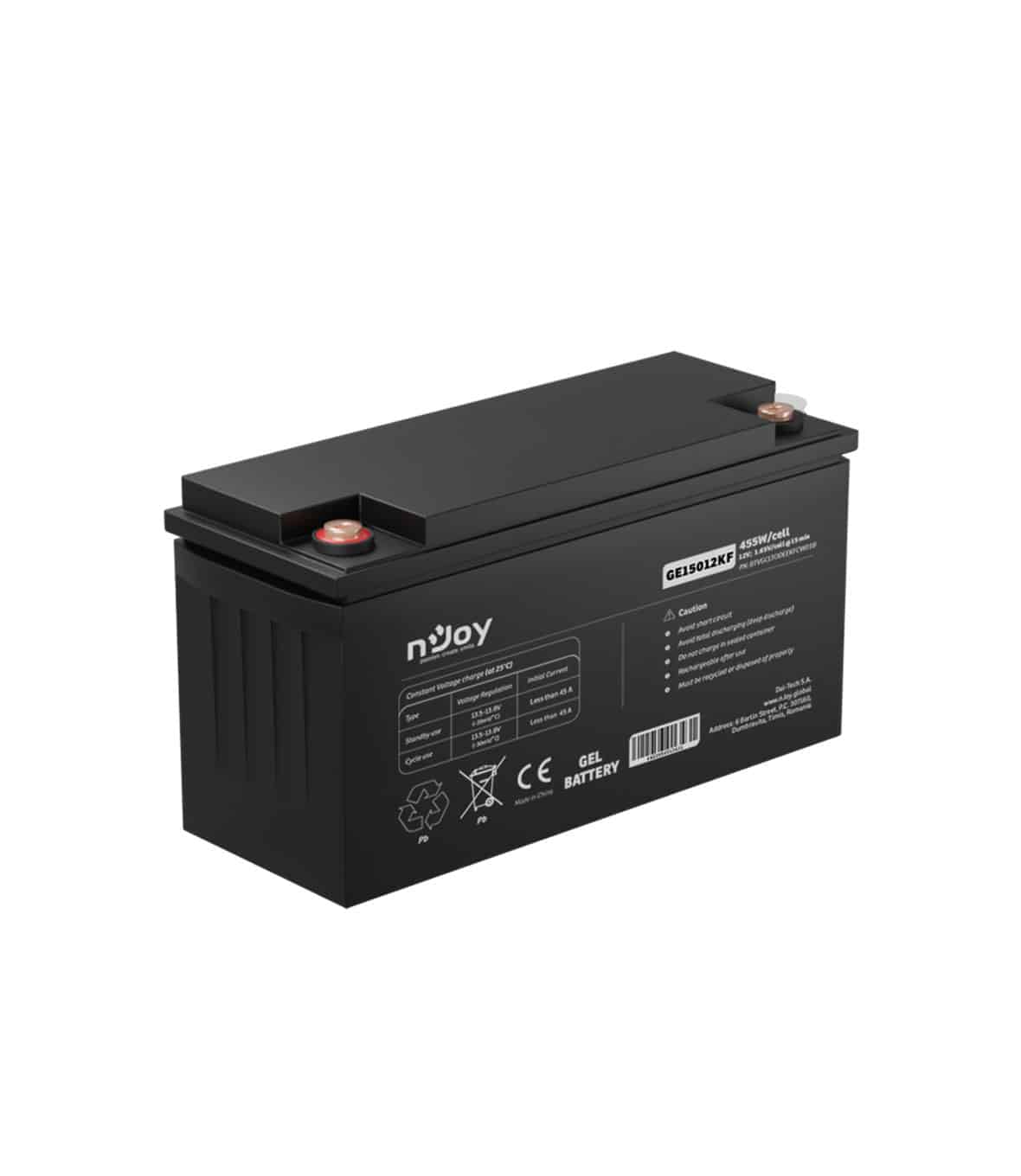 nJoy Batteria GEL 12V 40Ah a Ciclo Profondo - immagine 3