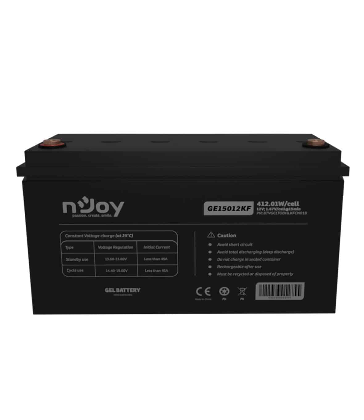 nJoy Batteria GEL 12V 150Ah a Ciclo Profondo - immagine 5