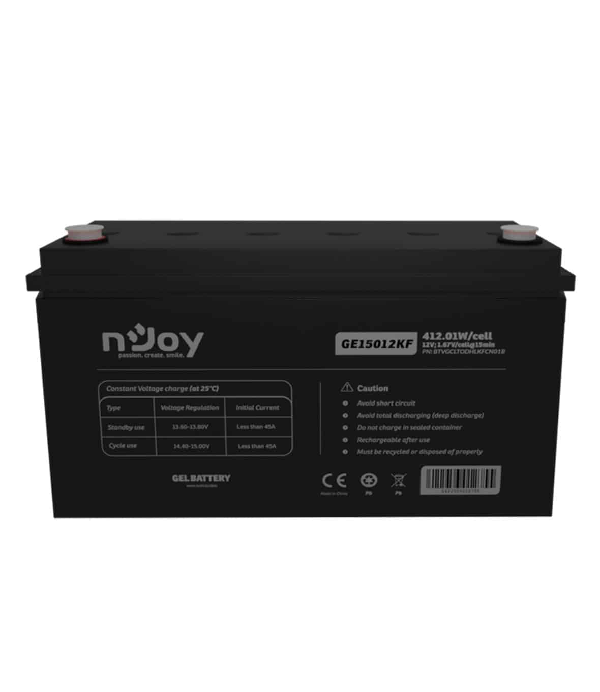 nJoy Batteria GEL 12V 150Ah a Ciclo Profondo - immagine 6