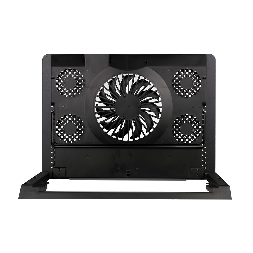 Cooler Pad Noua Aries Notebook fino a 15.6" Ventola da 140mm 2*USB 2.0, Led Rainbow e Porta Smartphone - immagine 4