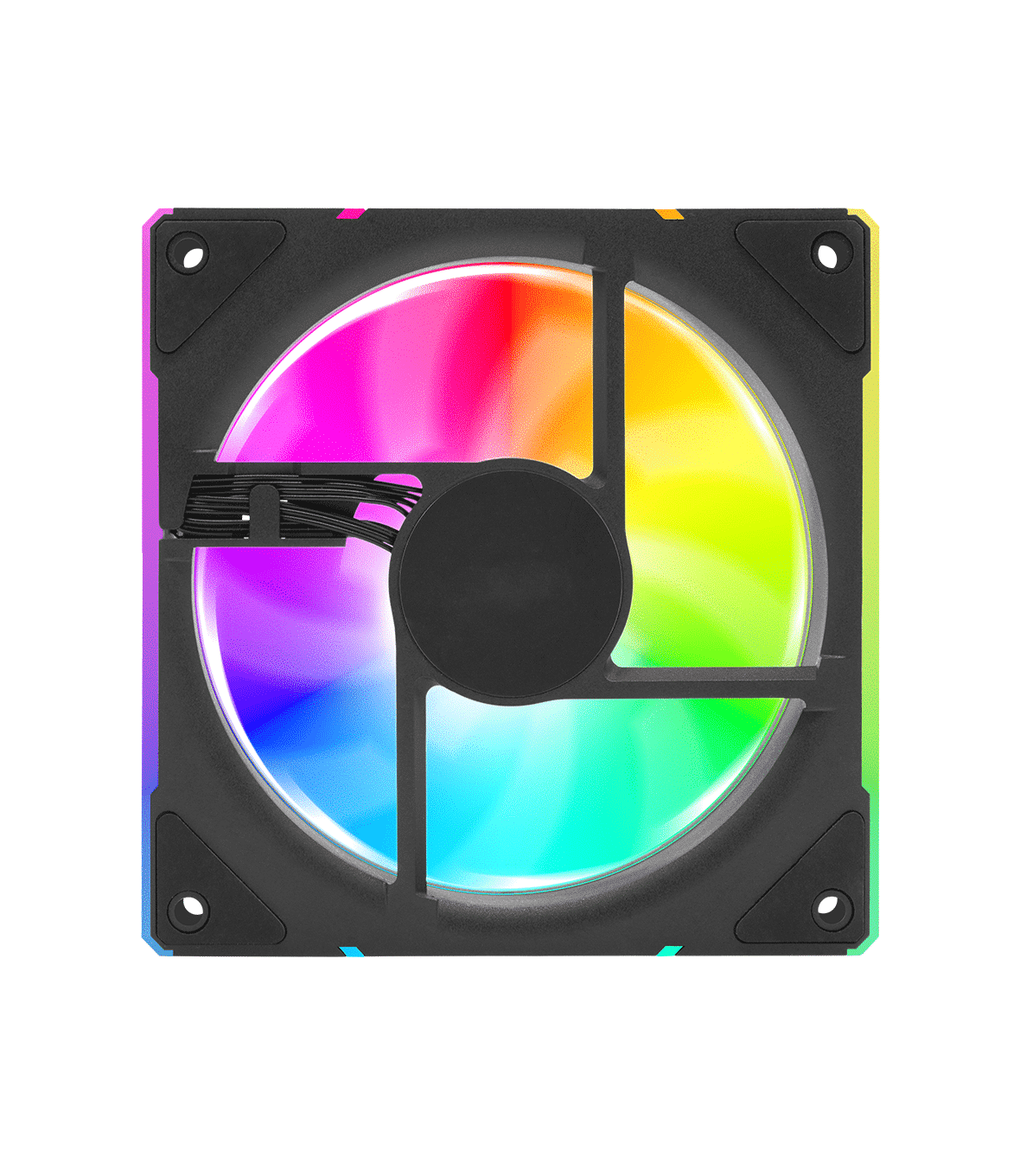 Ventola Nuwo Sora ARGB 120mm (1Fan) 1800Rpm 3x Halo Mirror Antivibration - immagine 4
