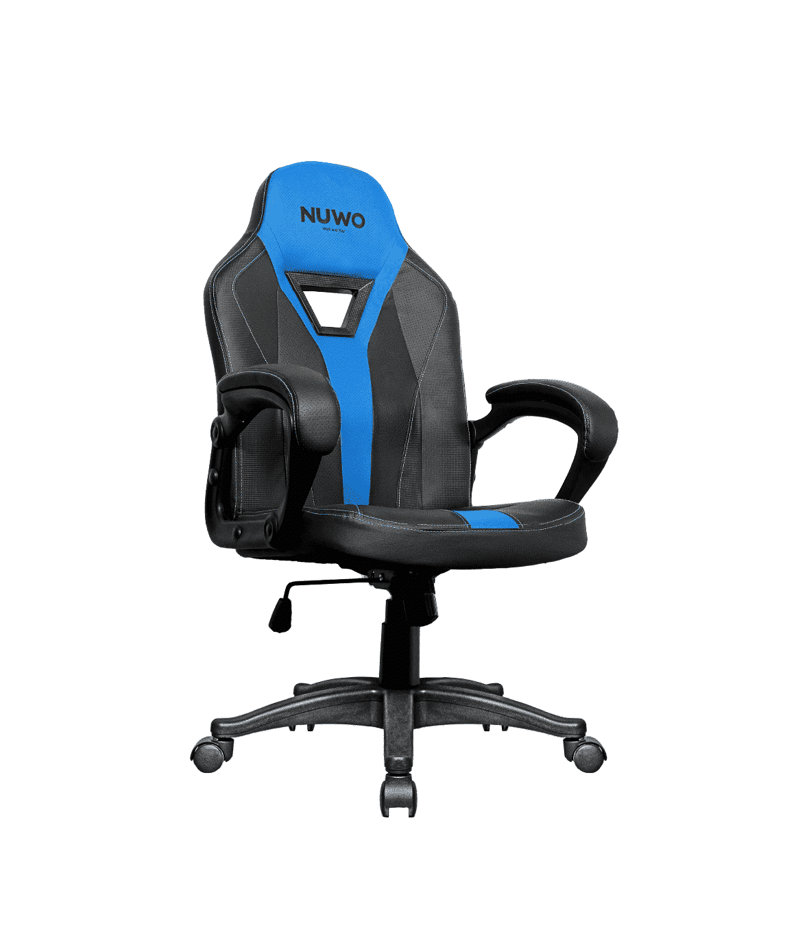 Sedia Gaming Nuwo Skin Blu Braccioli Imbottiti Girevole 360 Gradi Classe 4 fino a 150Kg - immagine 3