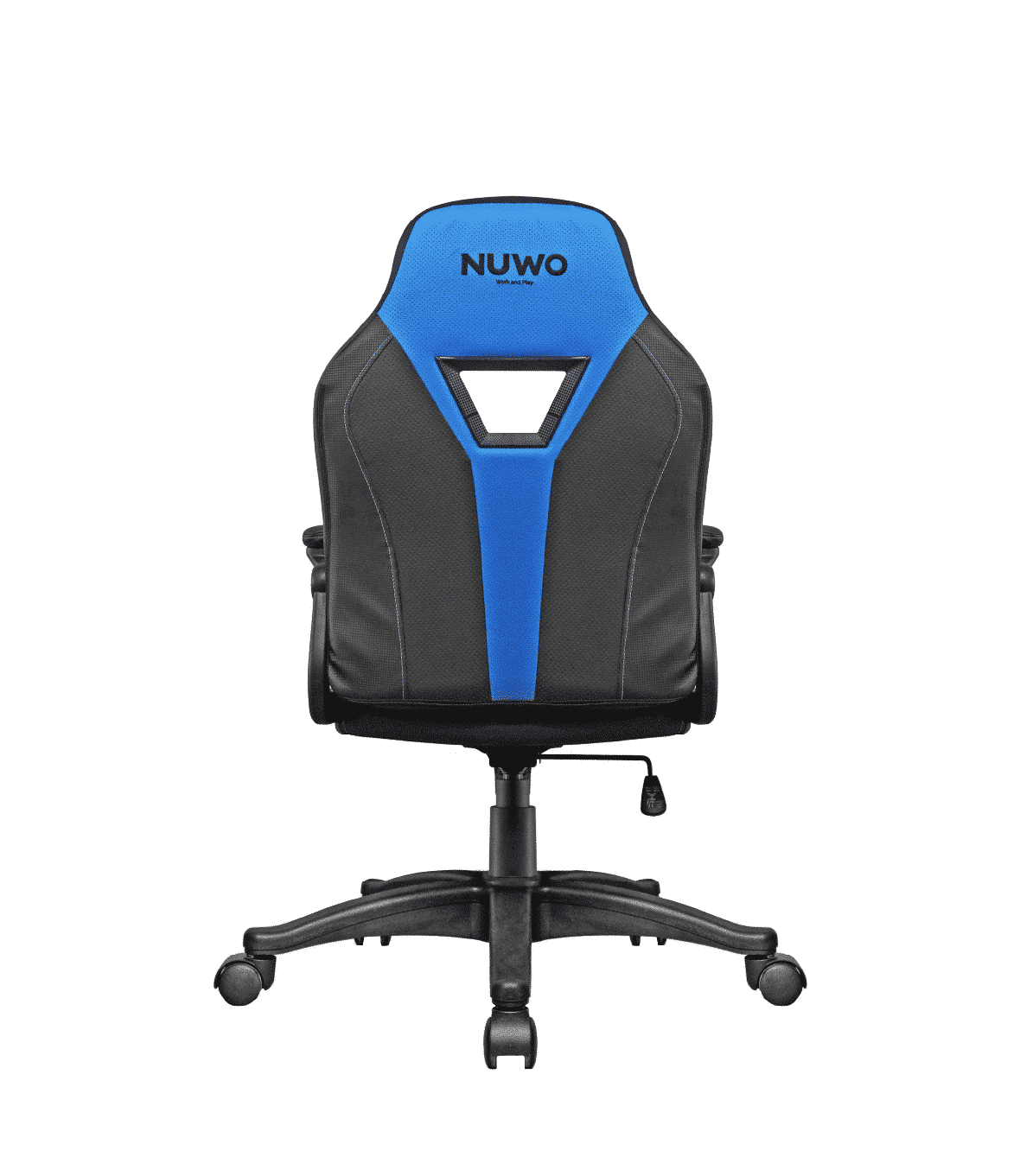Sedia Gaming Nuwo Skin Blu Braccioli Imbottiti Girevole 360 Gradi Classe 4 fino a 150Kg - immagine 5