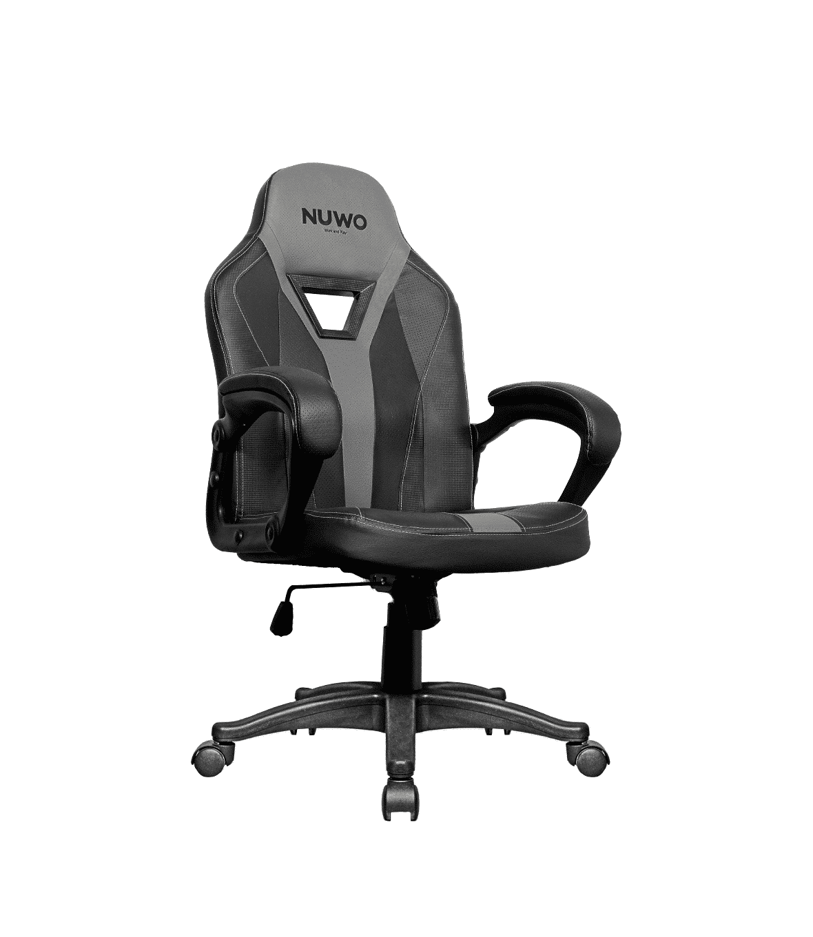 Sedia Gaming Nuwo Skin Grigio Braccioli Imbottiti Girevole 360 Gradi Classe 4 fino a 150Kg - immagine 3