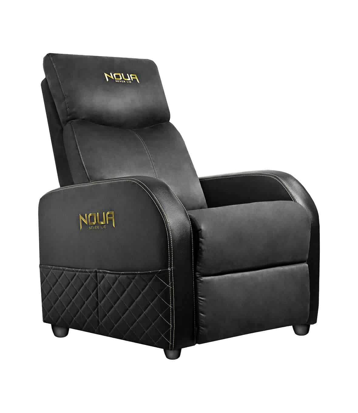 Poltrona Sofa Gaming Noua Ares Royal Gold Schienale Reclinabile con Poggiapiedi - immagine 2