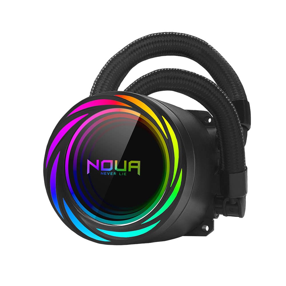 Dissipatore a Liquido Noua Polaris Pro LM240P Argb TDP 260W Dual Pump Cpu Intel 1700/1200 Amd Am4 2*Fan 120mm Argb - immagine 4