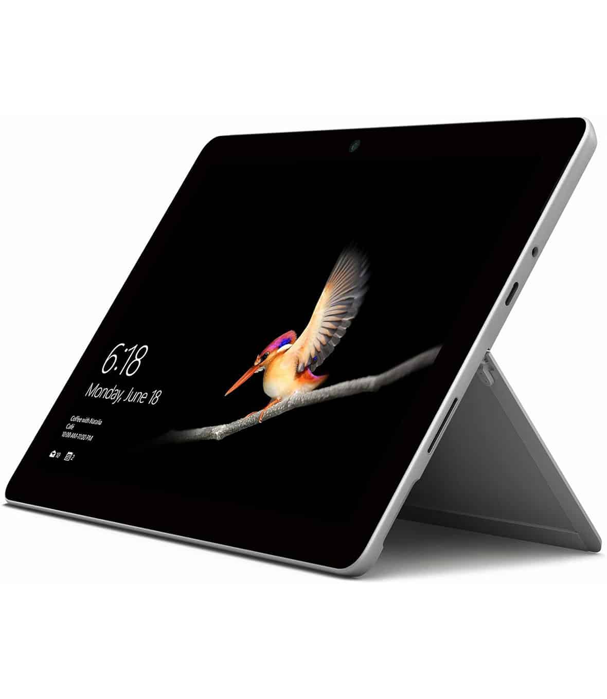 2018 Microsoft Surface Go con Intel Pentium Gold 4415Y (10-pollici, 8GB RAM, 128GB SSD) Platino (Ricondizionato) - immagine 2