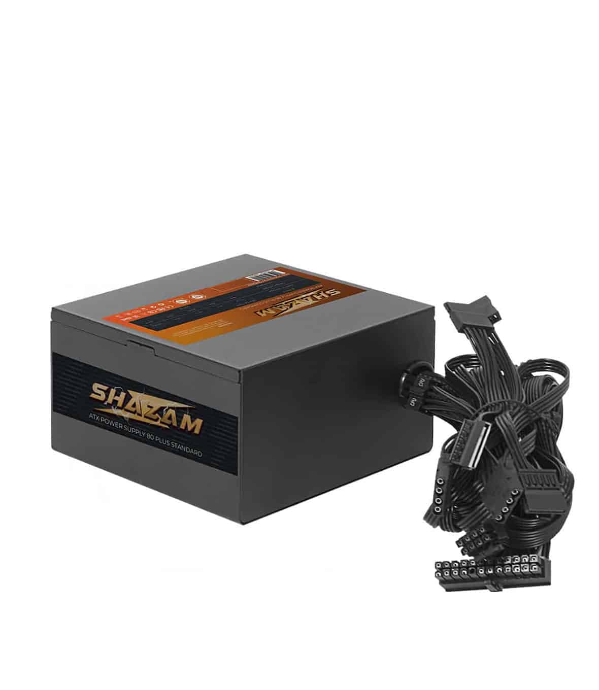Noua Shazam 500W Alimentatore Atx 80+ White PFC Attivo Fan 120mm Tasto On/Off - immagine 6