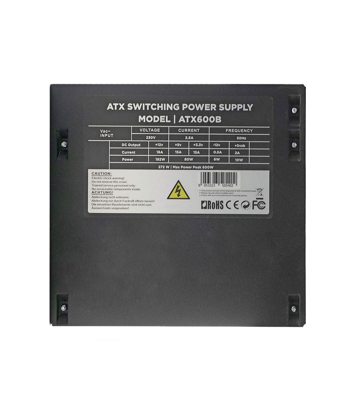 Alimentatore Atx Nuwo Raijin ATX-600B 300w Ventola 120mm Bulk - immagine 5