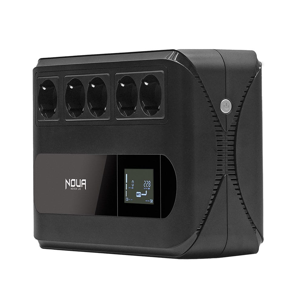 Ups 800VA Gruppo Di Continuità Noua Raiden UMP800VA Line Interactive 480W Onda Sinusoidale Simulata 5*Uscite Shuko - immagine 3