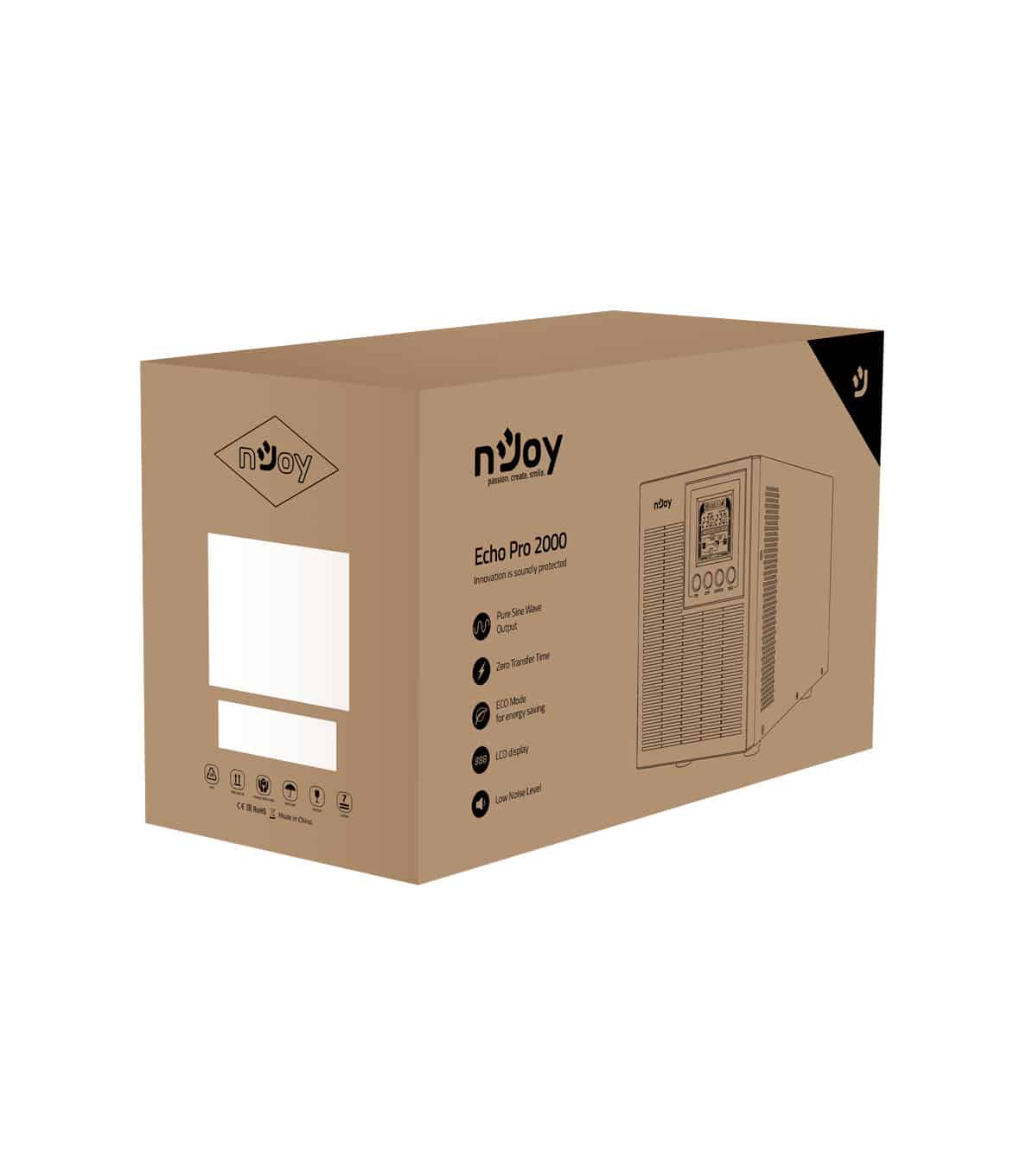 nJoy Echo Pro 2000VA Gruppo di ContinuitĂ 1600 Watt - immagine 5